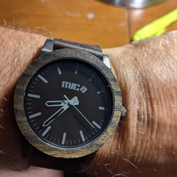 The Morris Kodiak Scroll Wood Watch by Mica - Picture 3 of 10